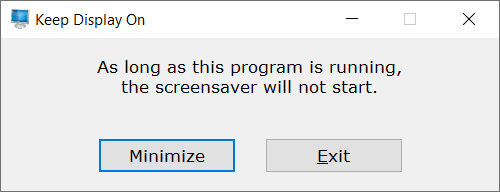 Keep Display On Screen